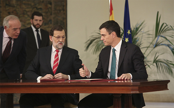 Pedro Sánchez y Mariano Rajoy