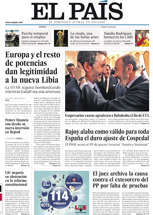 Portada El País